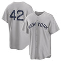 Kdoa NY.Yankees #42 Mariano Rivera Player Gray Field of Dreams Game Stitched Jerseys
