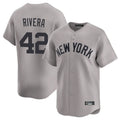Kdoa NY.Yankees #42 Mariano Rivera Player Gray Limited Home Stitched Jerseys