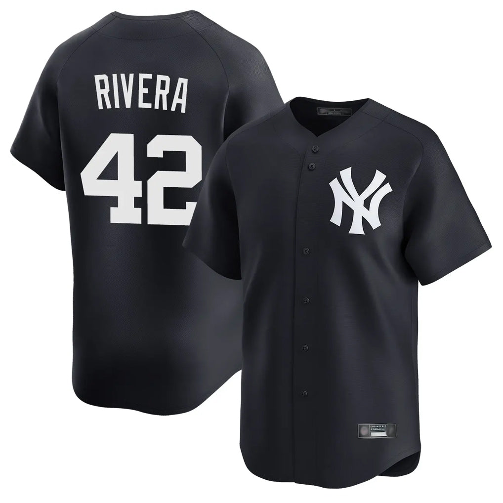 Kdoa NY.Yankees #42 Mariano Rivera Player Navy Alternate Limited Home Stitched Jerseys
