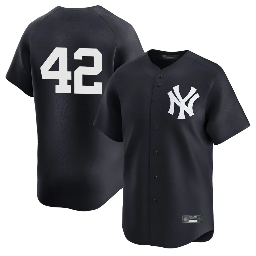 Kdoa NY.Yankees #42 Mariano Rivera Player Navy Alternate Limited Stitched Jerseys