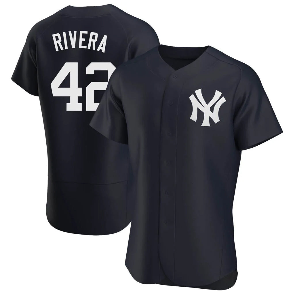 Kdoa NY.Yankees #42 Mariano Rivera Player Navy Limited Elite Home Stitched Jerseys
