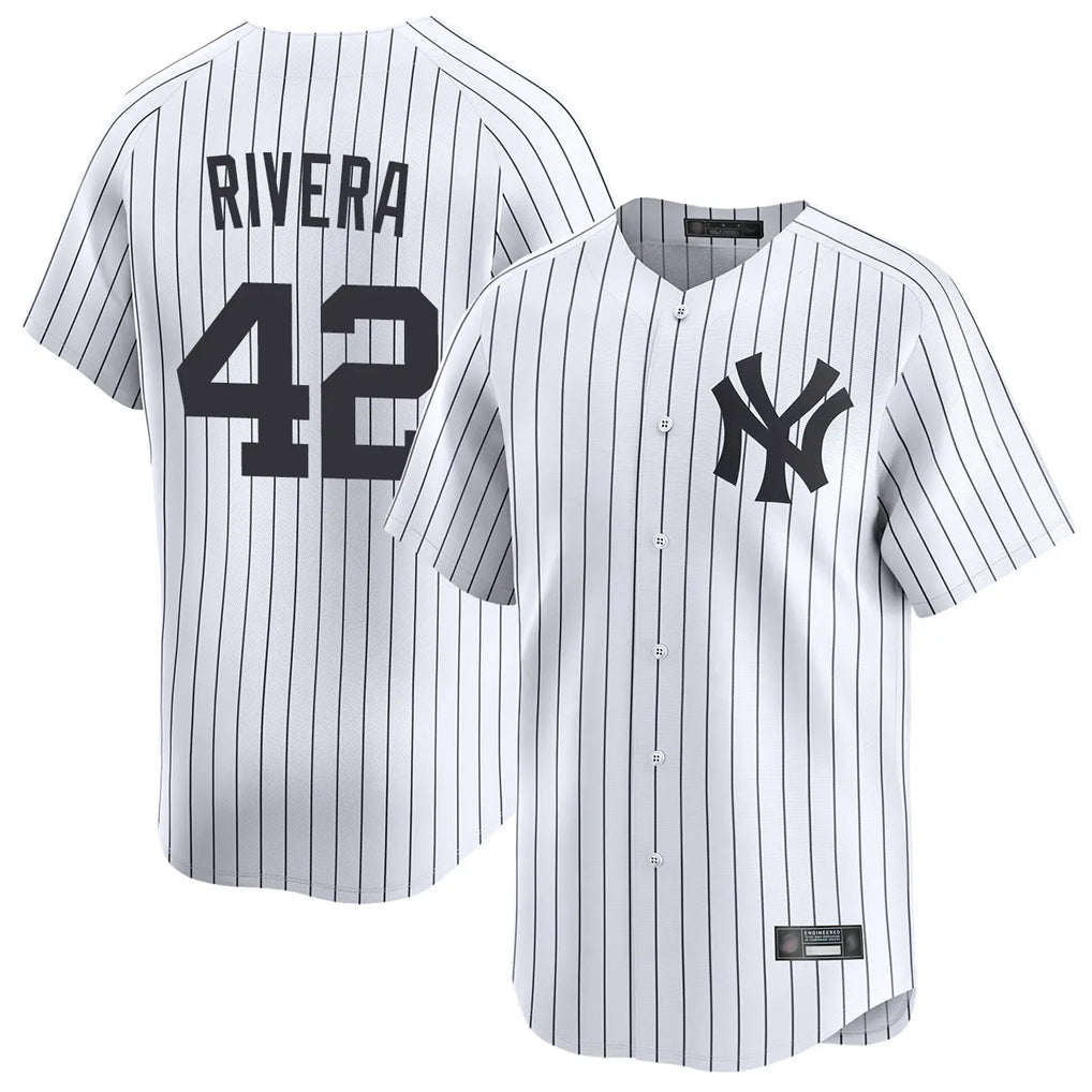 Kdoa NY.Yankees #42 Mariano Rivera Player White Limited Home Stitched Jerseys