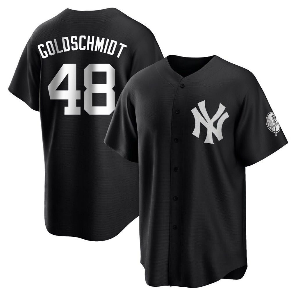 Kdoa NY.Yankees #48 Paul Goldschmidt Player Black Game Stitched Jerseys