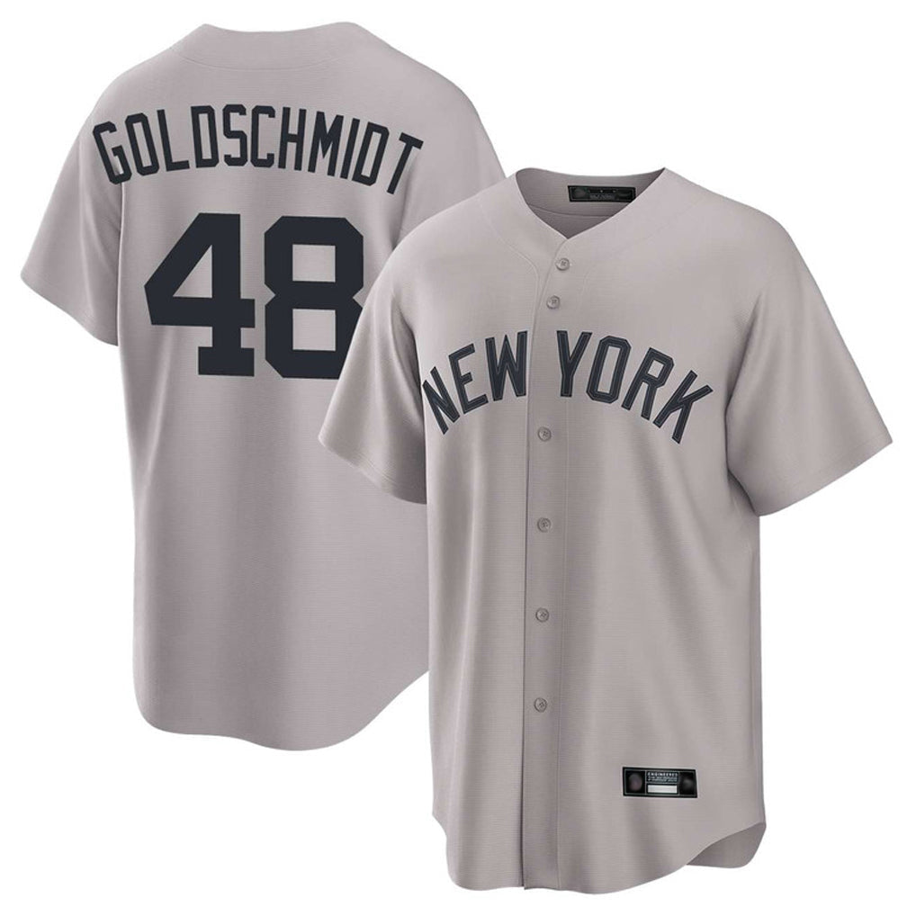 Kdoa NY.Yankees #48 Paul Goldschmidt Player Gray Game Home Stitched Jerseys