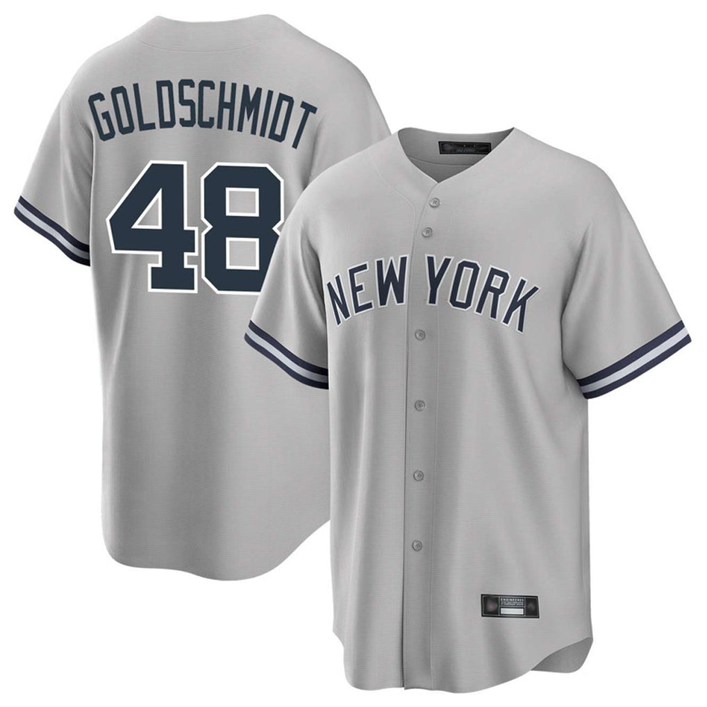 Kdoa NY.Yankees #48 Paul Goldschmidt Player Gray Road Game Stitched Jerseys