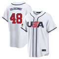 Kdoa NY.Yankees #48 Paul Goldschmidt Player White USA 2026 World Classic Limited Game Stitched Jerseys