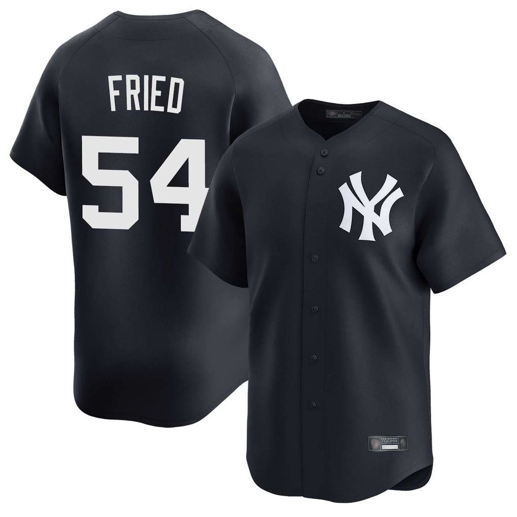 Kdoa NY.Yankees #54 Max Fried Player Navy Limited Game Stitched Jerseys