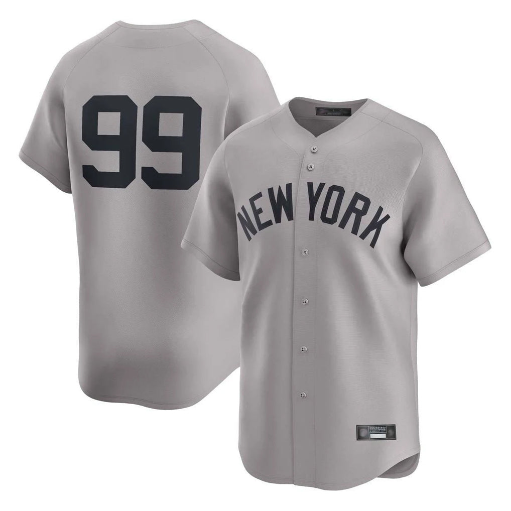 Kdoa NY.Yankees #99 Aaron Judge Player Gray Limited Home Stitched Jerseys