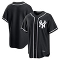 Kdoa NY.Yankees Blank Player Black Out Game Home Stitched Jerseys