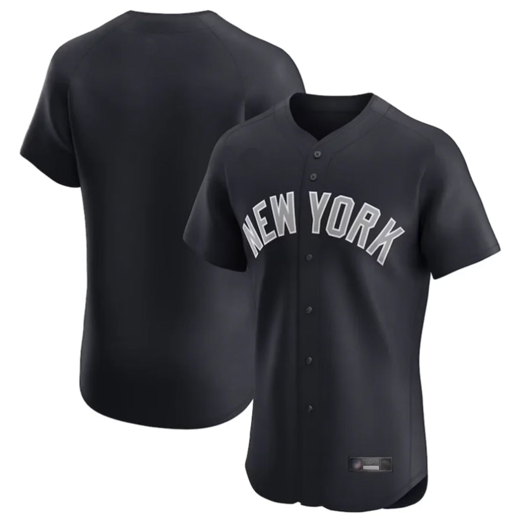 Kdoa NY.Yankees Blank Player Navy Home Replica Elite Stitched Jerseys