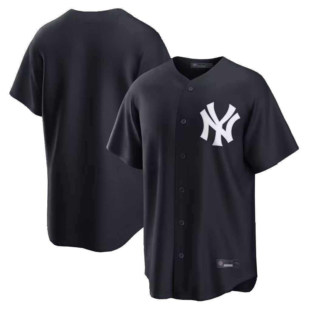 Kdoa NY.Yankees Blank Player Navy Replica Game Stitched Jerseys