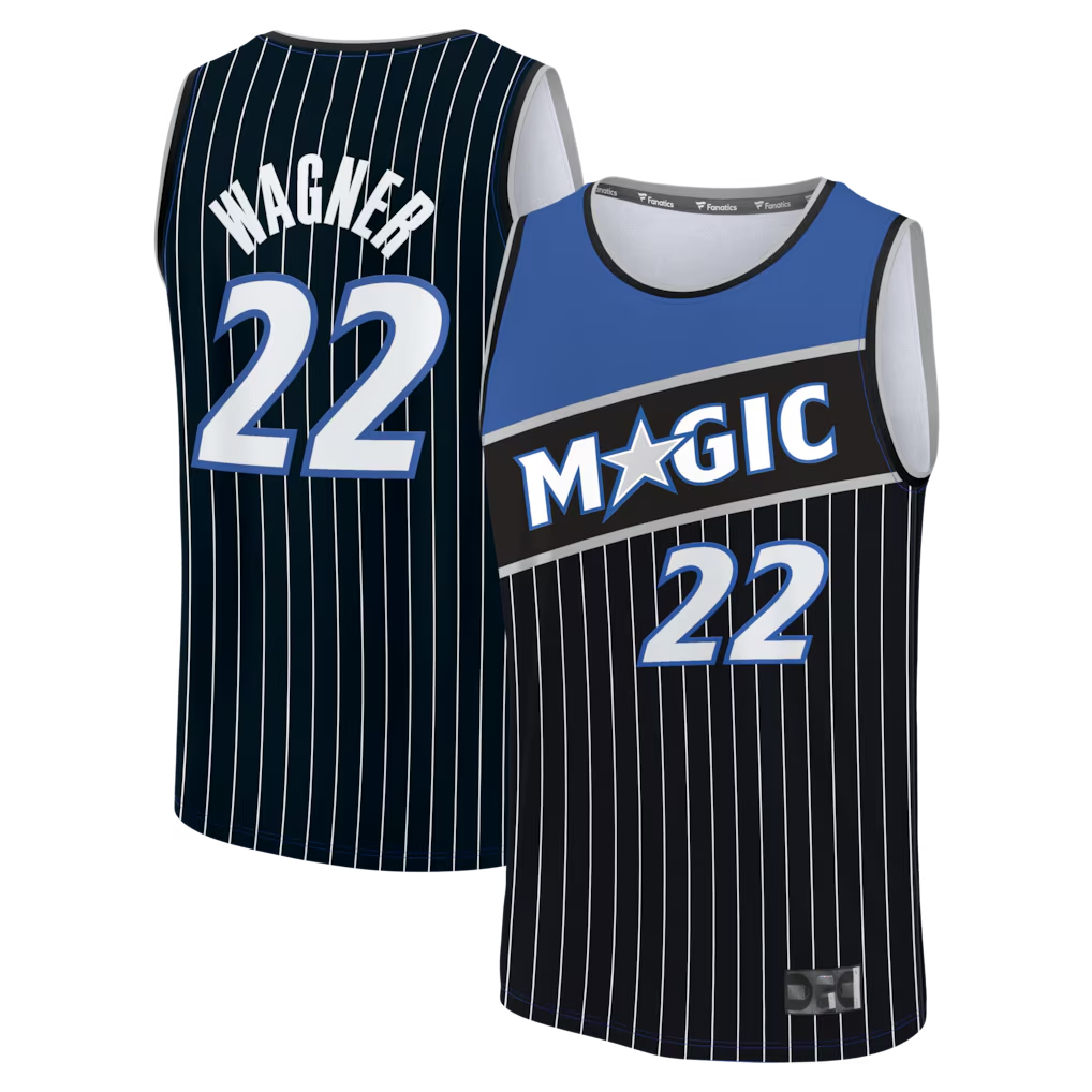 Kdoa O.Magic #22 Franz Wagner Black Fast Break Jerseys - Statement Edition