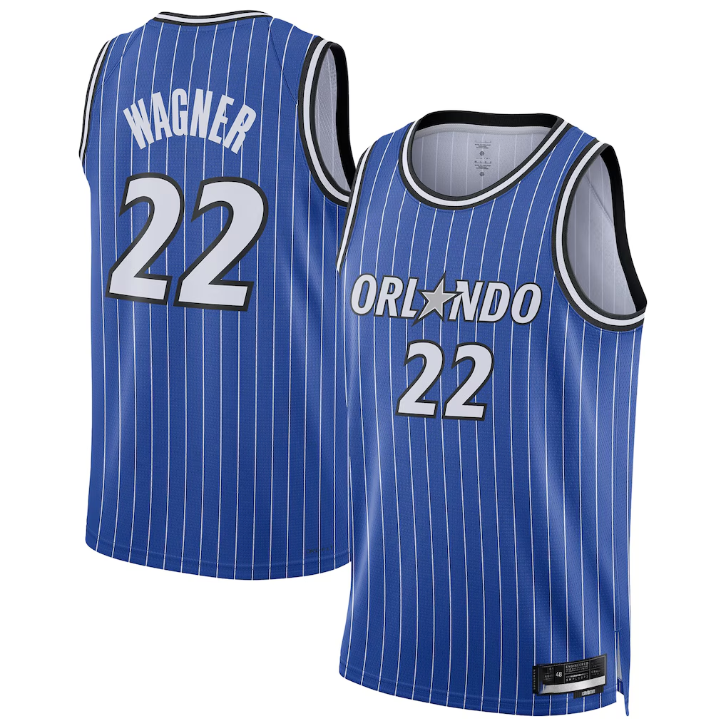 Kdoa O.Magic #22 Franz Wagner Blue Swingman Player Jerseys - Icon Edition