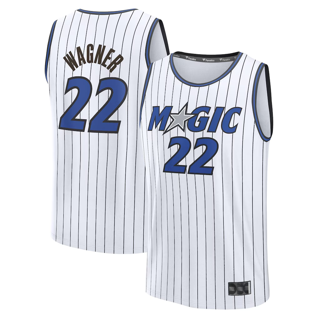 Kdoa O.Magic #22 Franz Wagner  White Fast Break Replica Player Jerseys - Association Edition