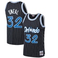 Kdoa O.Magic #32 Shaquille O'Neal Mitchell & Ness Black Hardwood Classics Swingman Jerseys