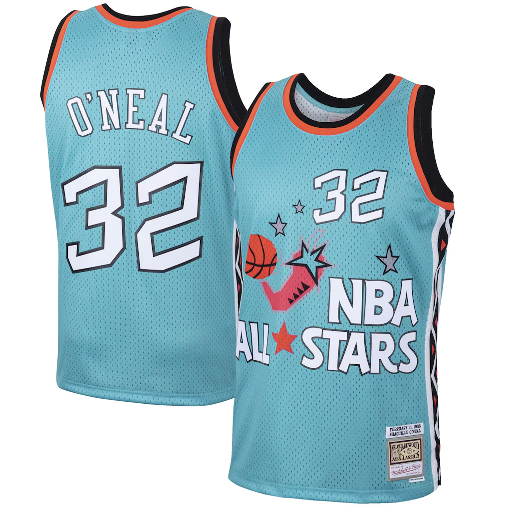 Kdoa O.Magic #32 Shaquille O'Neal Mitchell & Ness Teal Eastern Conference 1996 All-Star Hardwood Classics Swingman Jerseys