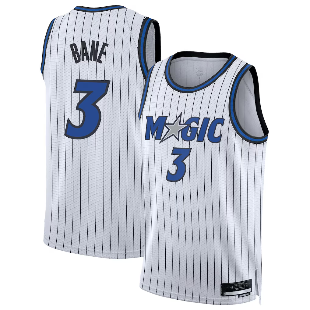 Kdoa O.Magic #3 Desmond Bane White Swingman Player Jerseys - Association Edition