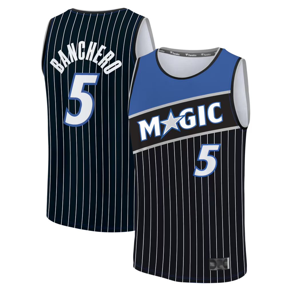 Kdoa O.Magic #5 Paolo Banchero Black Fast Break Jerseys - Statement Edition