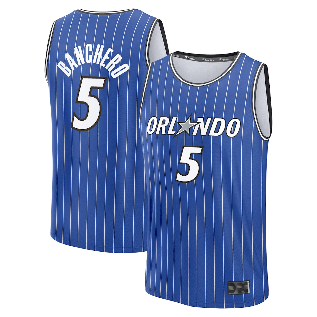 Kdoa O.Magic #5 Paolo Banchero  Blue Fast Break Replica Player Jerseys - Icon Edition
