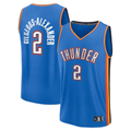 Kdoa OC.Thunder #2 Shai Gilgeous-Alexander Blue Big & Tall Fast Break Stitched Jerseys- Icon Edition