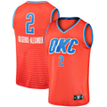 Kdoa OC.Thunder #2 Shai Gilgeous-Alexander Orange Fast Break Player Stitched Jerseys - Statement Edition