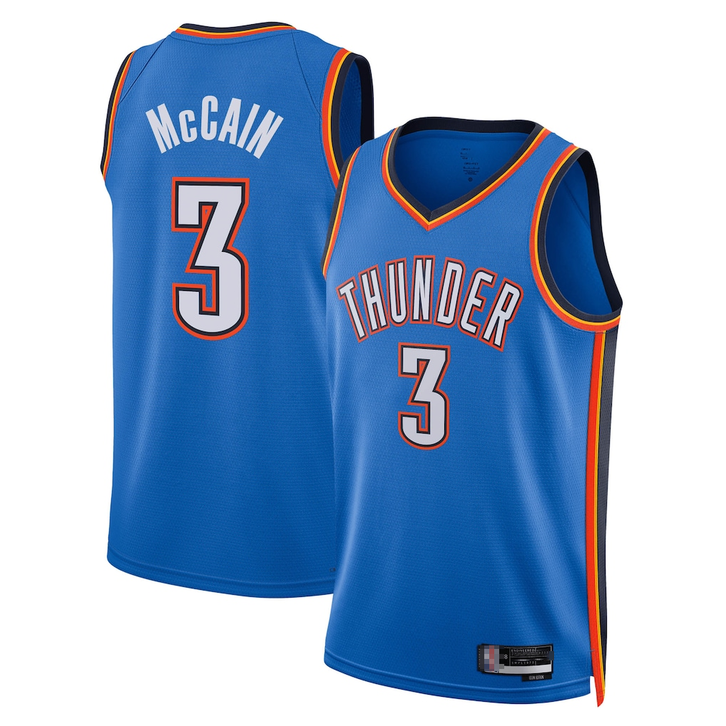 Kdoa OC.Thunder #3 Jalen Williams Blue Swingman Stitched Jerseys - Icon Edition