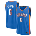 Kdoa OC.Thunder #6 Jaylin Williams Blue Fast Break Replica Player Stitched Jerseys - Icon Edition
