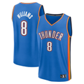 Kdoa OC.Thunder #8 Jalen Williams Blue Fast Break Replica Player Stitched Jerseys - Icon Edition