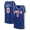 Kdoa P.76ers #0 Tyrese Maxey  Royal Fast Break Replica Jerseys - Icon Edition