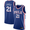Kdoa P.76ers #21 Joel Embiid Royal 2019-2020 Swingman Jerseys - Icon Edition