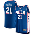 Kdoa P.76ers #21 Joel Embiid  Royal Big & Tall Fast Break Player Jerseys - Icon Edition
