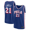 Kdoa P.76ers #21 Joel Embiid  Royal Fast Break Replica Jerseys - Icon Edition