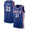 Kdoa P.76ers #21 Joel Embiid Royal Swingman Jerseys - Icon Edition