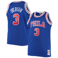Kdoa P.76ers #3 Allen Iverson Mitchell & Ness Royal 199697 Big & Tall Hardwood Classics Swingman Jerseys