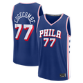 Kdoa P.76ers #77 VJ Edgecombe  Royal Fast Break Jerseys - Icon Edition