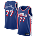 Kdoa P.76ers #77 VJ Edgecombe Royal Swingman Jerseys - Icon Edition