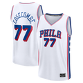 Kdoa P.76ers #77 VJ Edgecombe  White Fast Break Replica Player Jerseys - Association Edition