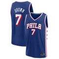 Kdoa P.76ers #7 Jaylen Brown Fanatics Royal Fast Break JerseyS - Icon Edition