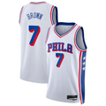 Kdoa P.76ers #7 White Swingman Jerseys - Association Edition