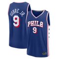 Kdoa P.76ers #9 Kelly Oubre Jr.  Blue Fast Break Jerseys - Icon Edition