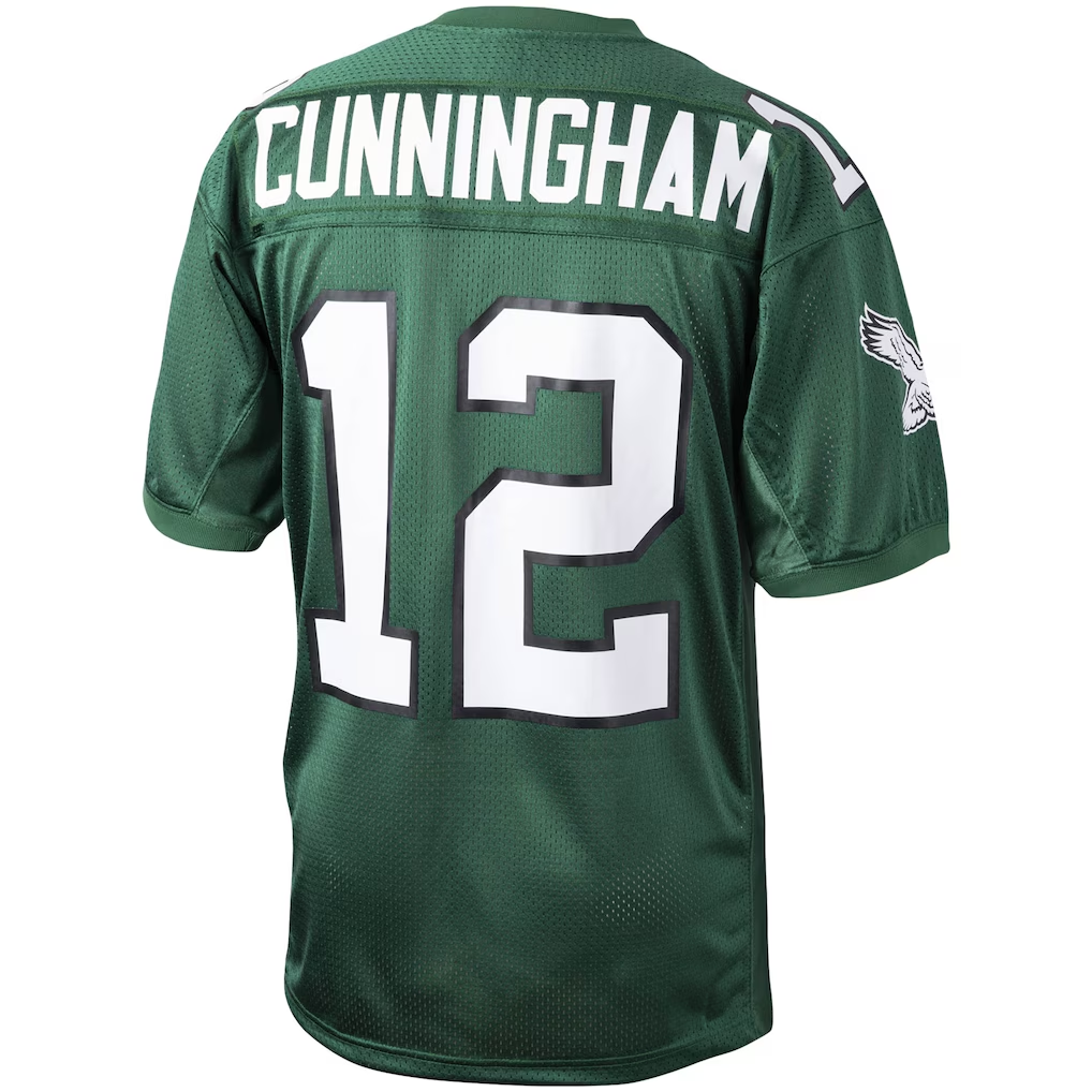 Kdoa P.Eagles 1992 #12 Randall Cunningham Mitchell & Ness Green Authentic Throwback Retired Player Stitched Puhic Jersey