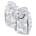 Kdoa P.Eagles Arctic Camo Salute to Service Pullover Hoodies Limited Game Blank Player Stitched Jerseys