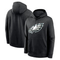 Kdoa P.Eagles Black LOGO Pullover Hoodies Home Game Stitched Jerseys