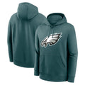 Kdoa P.Eagles Midnight Green Performance Pullover Hoodies Home Game Blank Player Stitched Jerseys