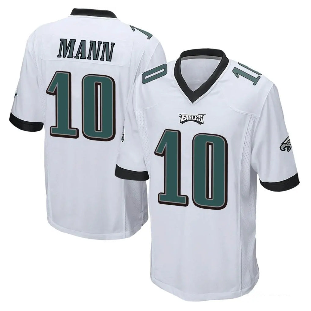 Kdoa P.Eagles #10 Braden Mann Player White Home Game Stitched Jerseys