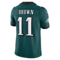 Kdoa P.Eagles #11 A.J. Brown Midnight Green Team Vapor F.U.S.E. Stitched Limited Jerseys