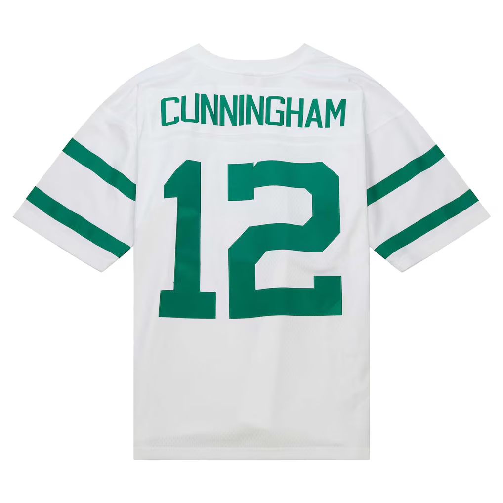 Kdoa P.Eagles #12 Randall Cunningham Mitchell & Ness White Legacy Replica Jersey