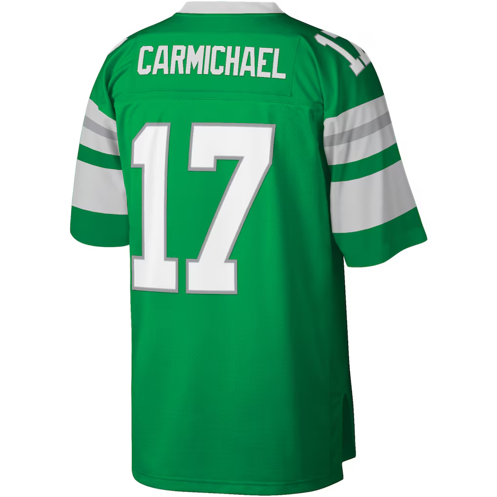 Kdoa P.Eagles #17 Harold Carmichael Mitchell & Ness Kelly Green Legacy Replica Stitched Puhic Jersey