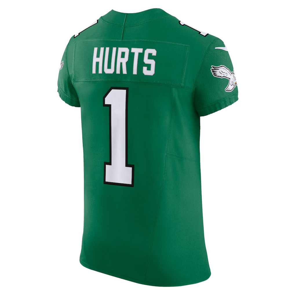 Kdoa P.Eagles #1 Jalen Hurts Kelly Green Alternate Vapor F.U.S.E. Elite Stitched Jerseys