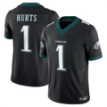 Kdoa P.Eagles #1 Jalen Hurts Player Black Vapor F.U.S.E. Limited Stitched Jerseys